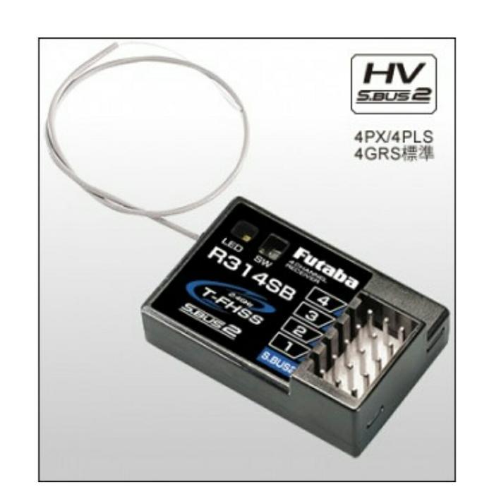 Futaba R314SB 4 Channel 2.4GHz T-FHSS Receiver For 4PLS 4PX 4PXR #R314