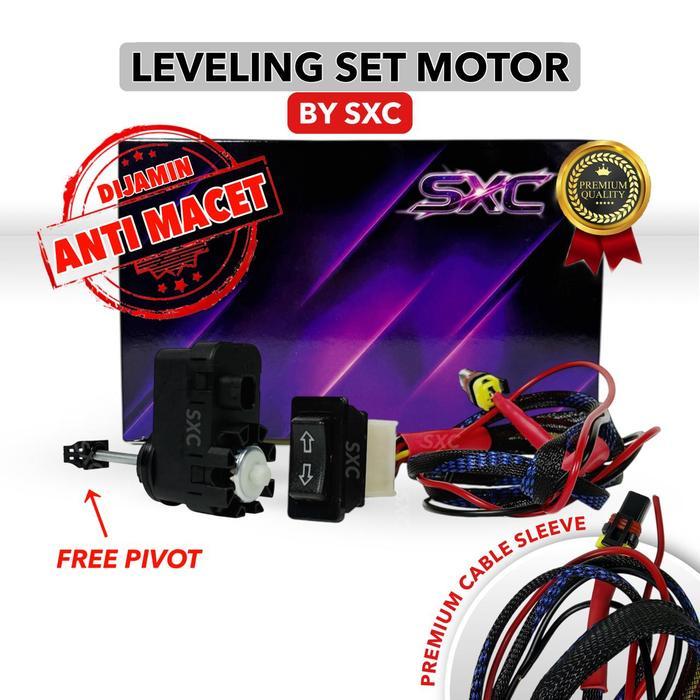 Original Alat Elektrik Leveling Lampu 1 Dinamo Plus Saklar Naik Turun Leveling Lampu Projector