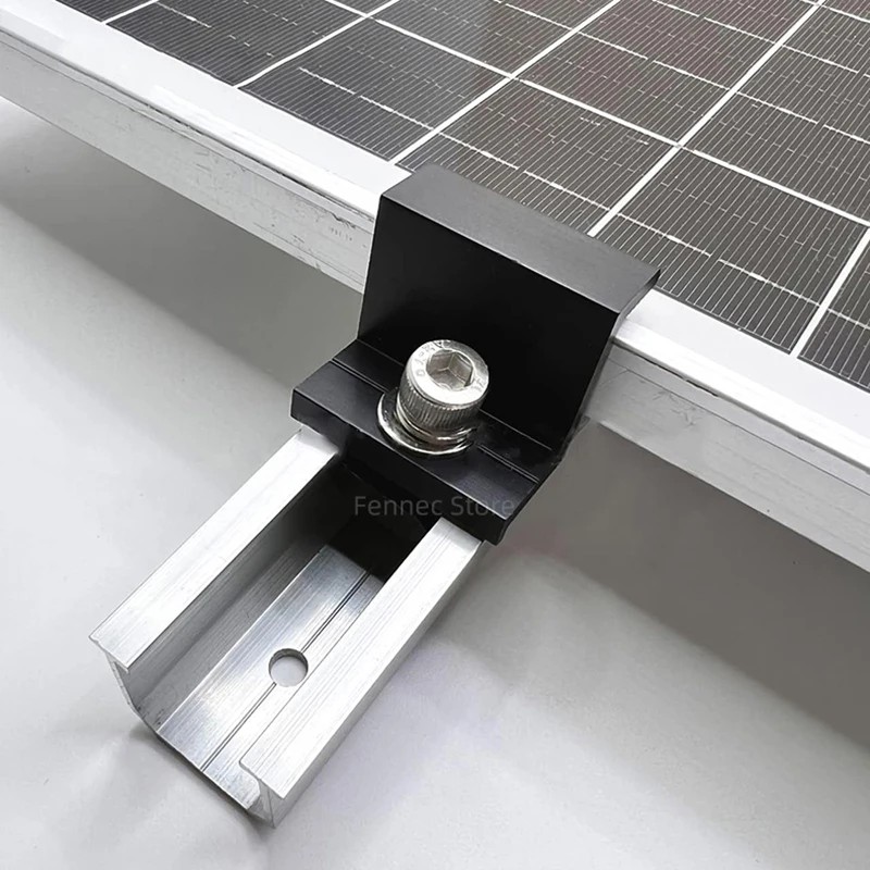 Solar Panel Mounting Fixing Clamp Adjustable Bracket End & Mid Clamp PV Panel Clip for Solar Panel