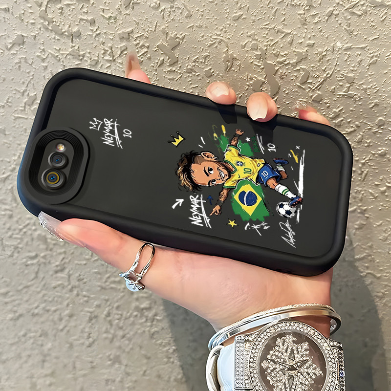 Casing Hp Realme C2 Realme C2s OPPO A1K Case Pemain sepak bola Kasing silikon Cesing Tahan Jatuh Kes