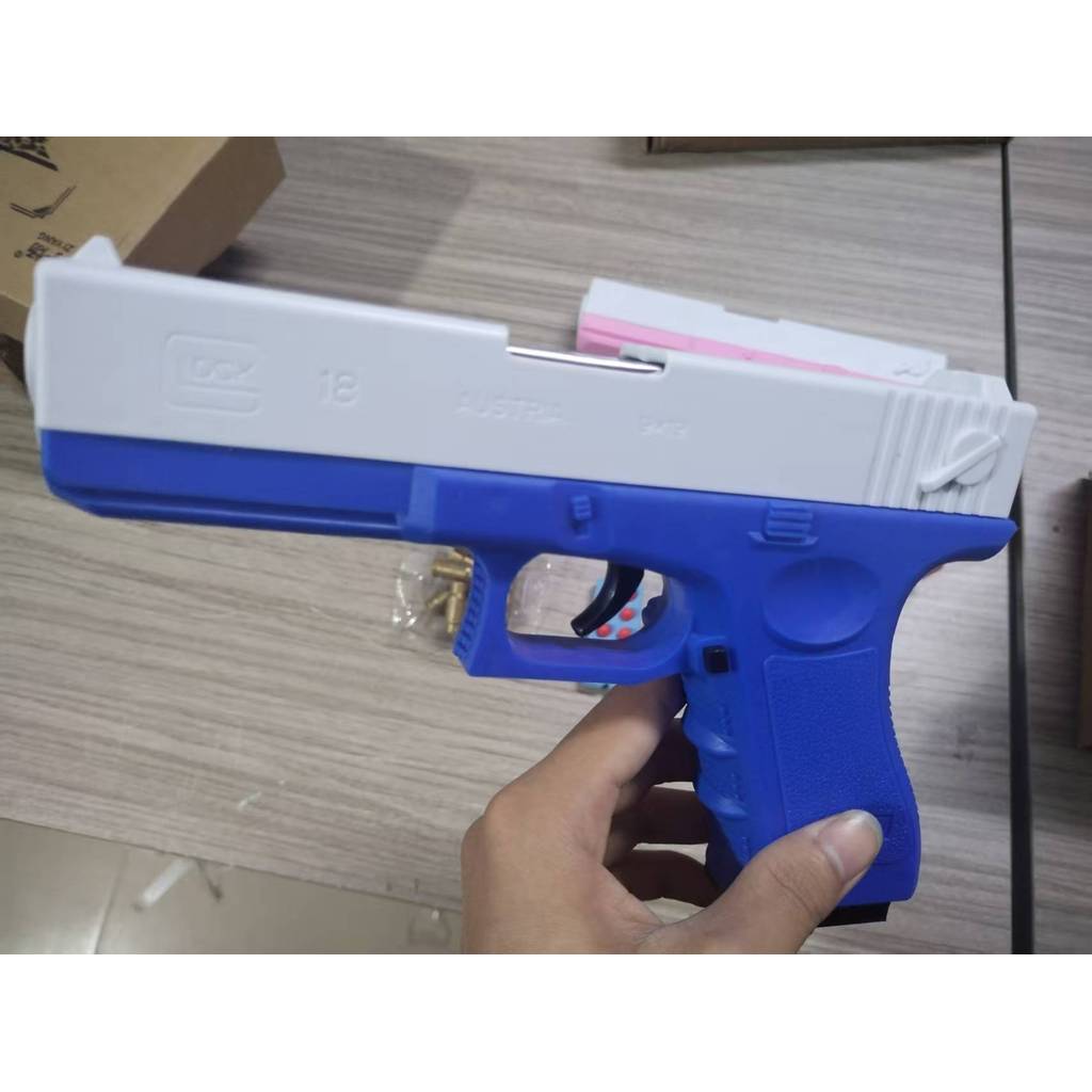 Newest Shell Ejecting, Manual Glock 18 Soft Bullet, Automatic Desert Eagle Hard Bullet Toy Gun
