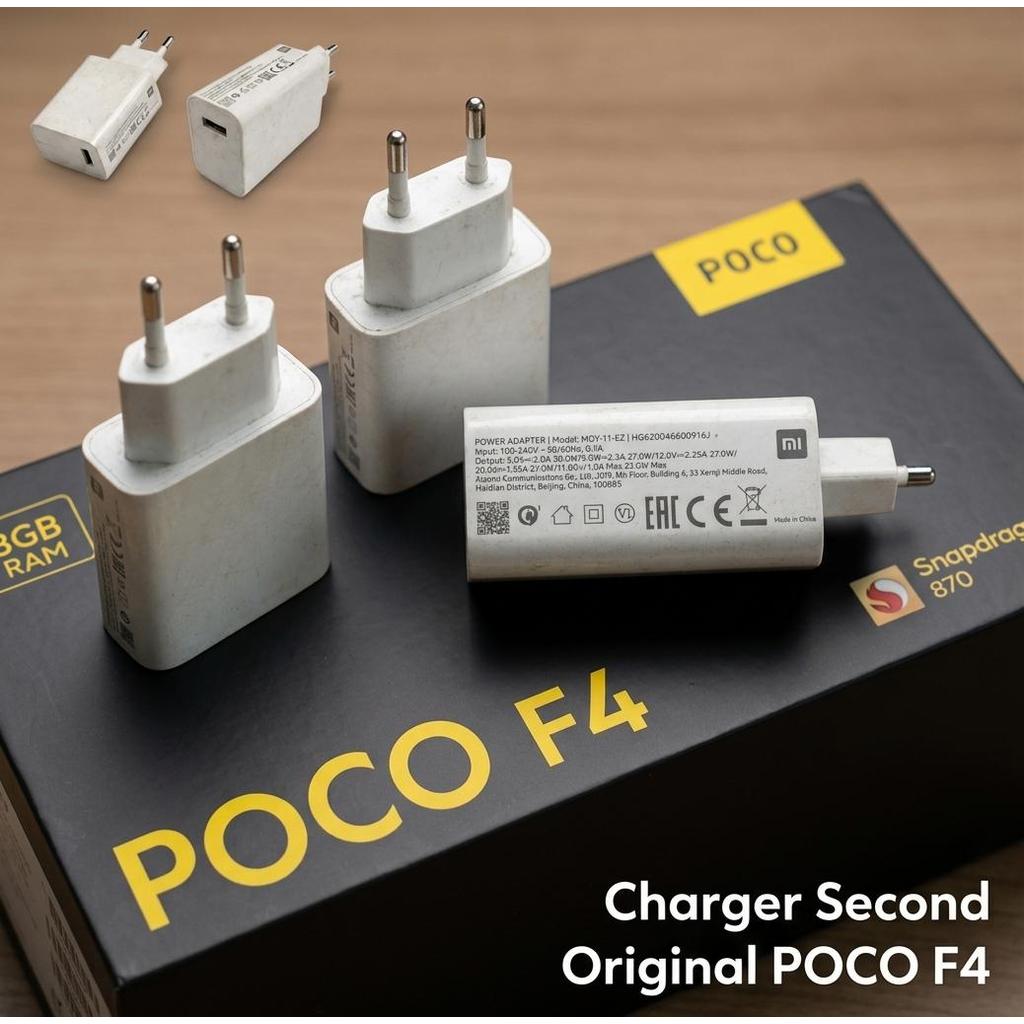 Charger HP Xiaomi MDY-11-EZ Second Ori USB Putih Fast Charging 33W 11V 3A POCO F4