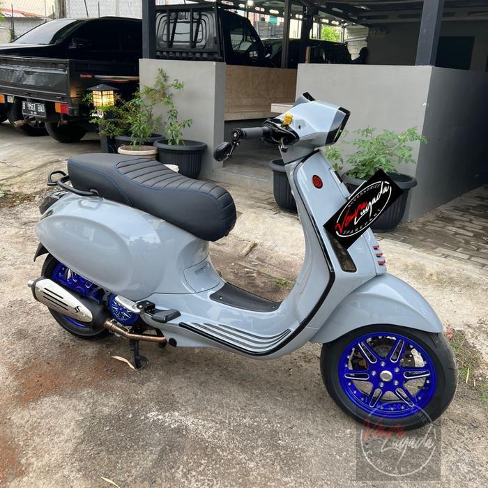 Velg cnc unbrand model marus W126 vespa sprint primavera - Blue candy
