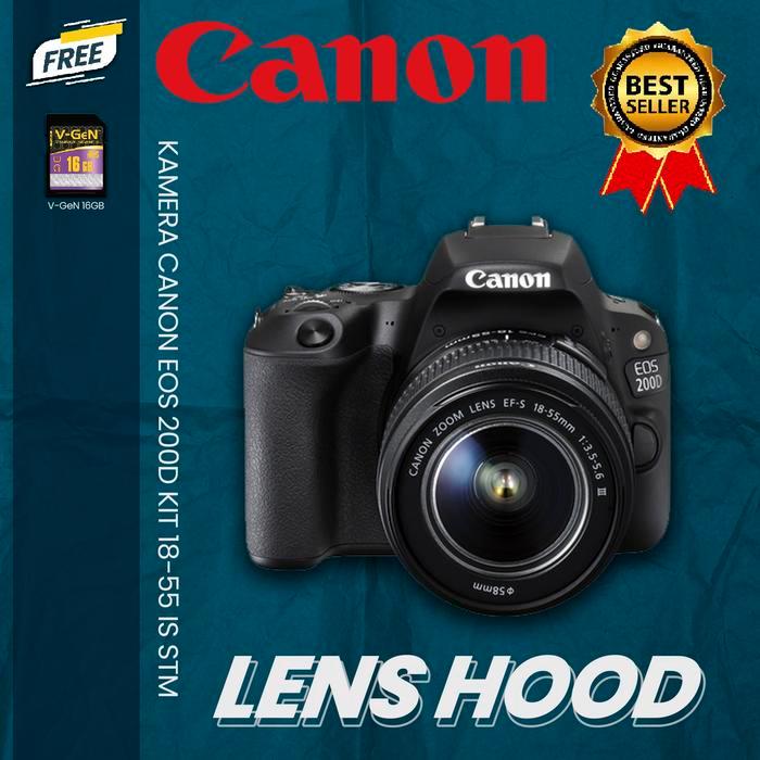 Kamera Canon Eos 200D Kit 18-55 Is Stm Terbaru 