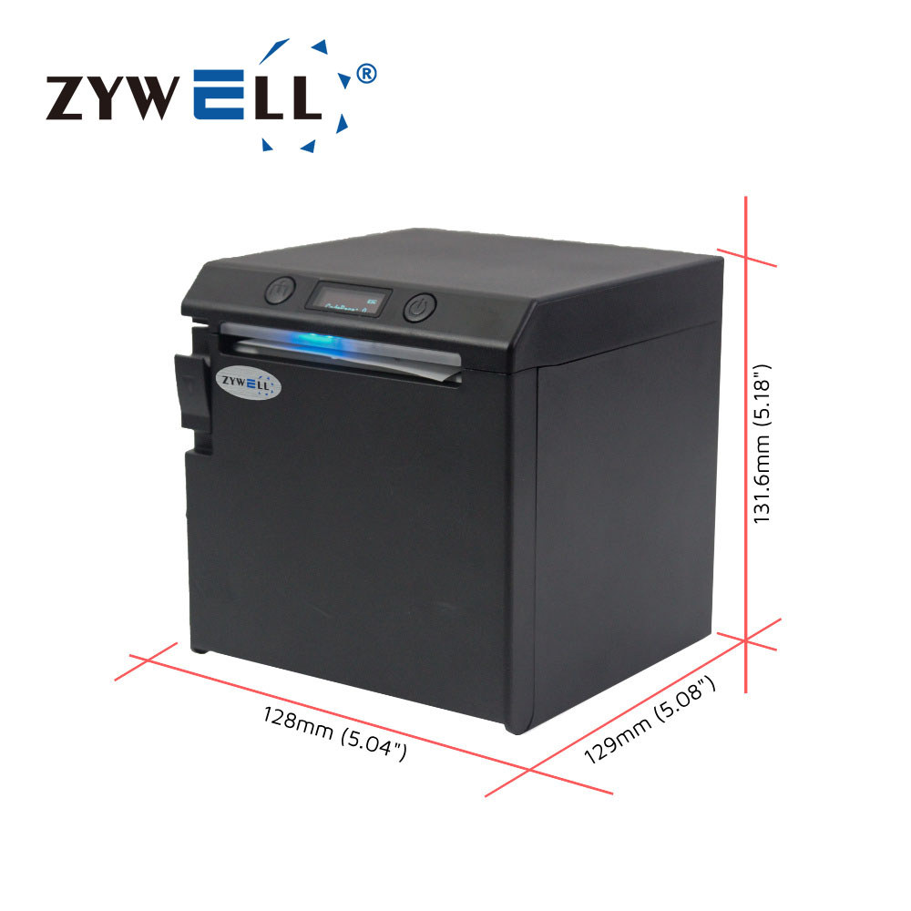 ZYWELL H862 80 mm Thermal Pos Printer with Screen Dual Color Print Function Invoice Receipt Printer