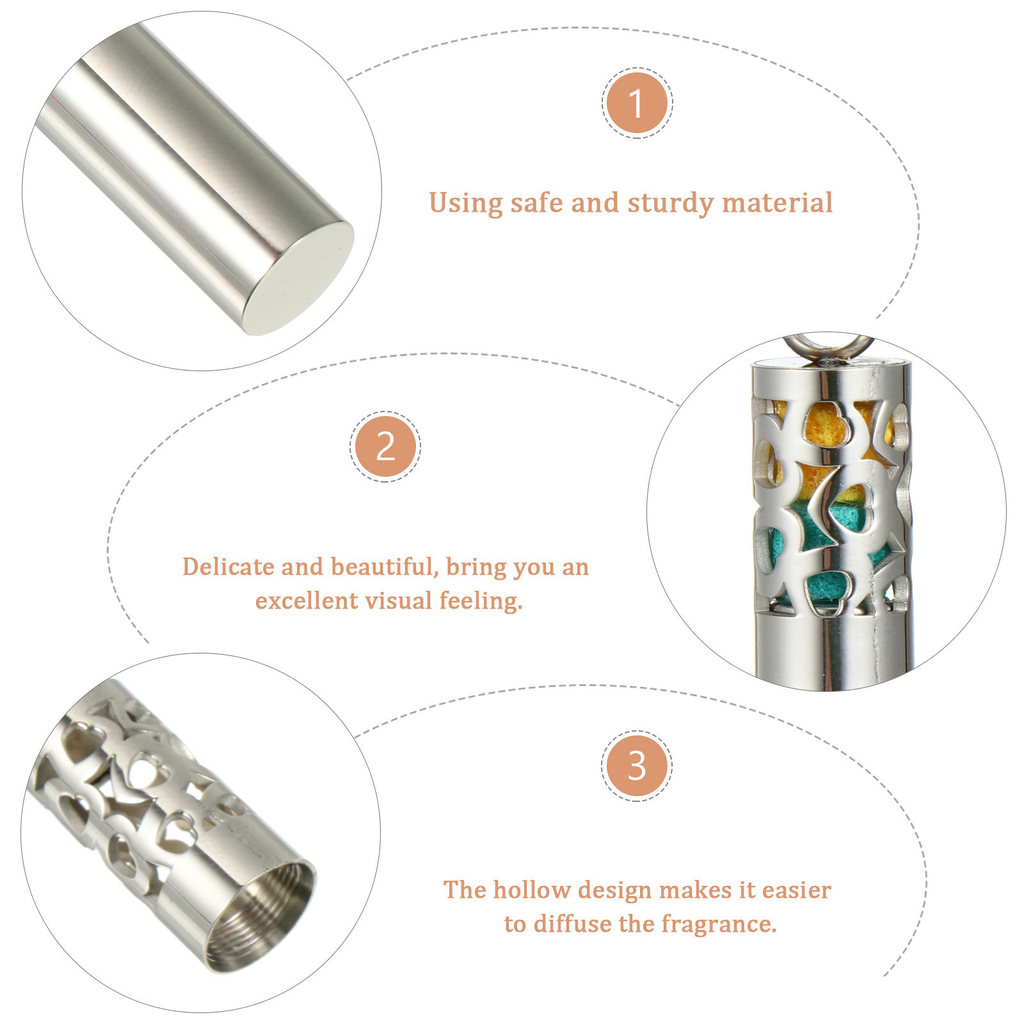 Necklace Perfume Stainless Aroma Pendant Essential Oil Diffuser Necklaces Aromatherapy