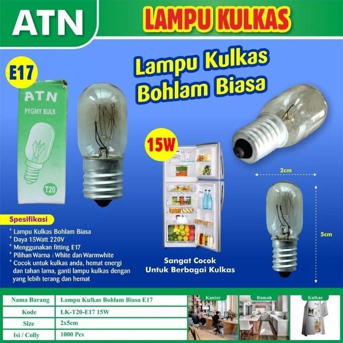 NEEW Lampu KULKAS Fitting E12 E14 E17