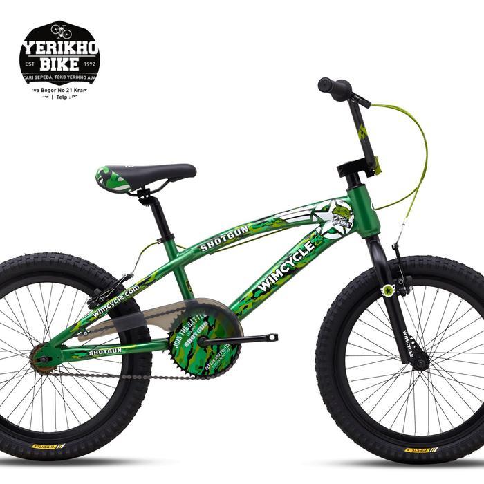 Sepeda Anak BMX 20 Wimcycle Shotgun - Hijau