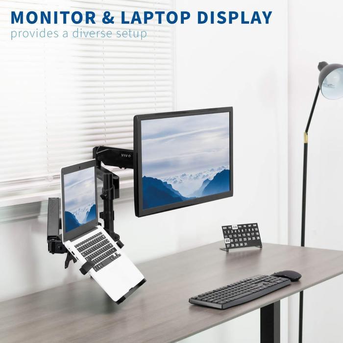 READYY Bracket Monitor Dual Arm Monitor dan Laptop Gas-Strut Flexi Mount