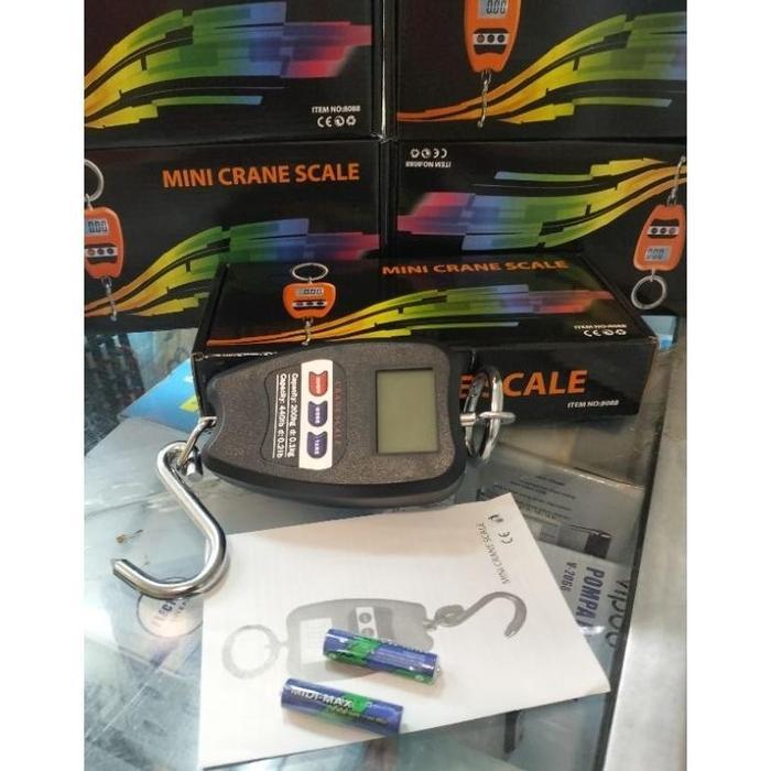 Timbangan Gantung Digitalmerk //8088 Fleco F 200Kap 200Kgcasing Abspower Batre A3 X 2 Pcs Timbangan
