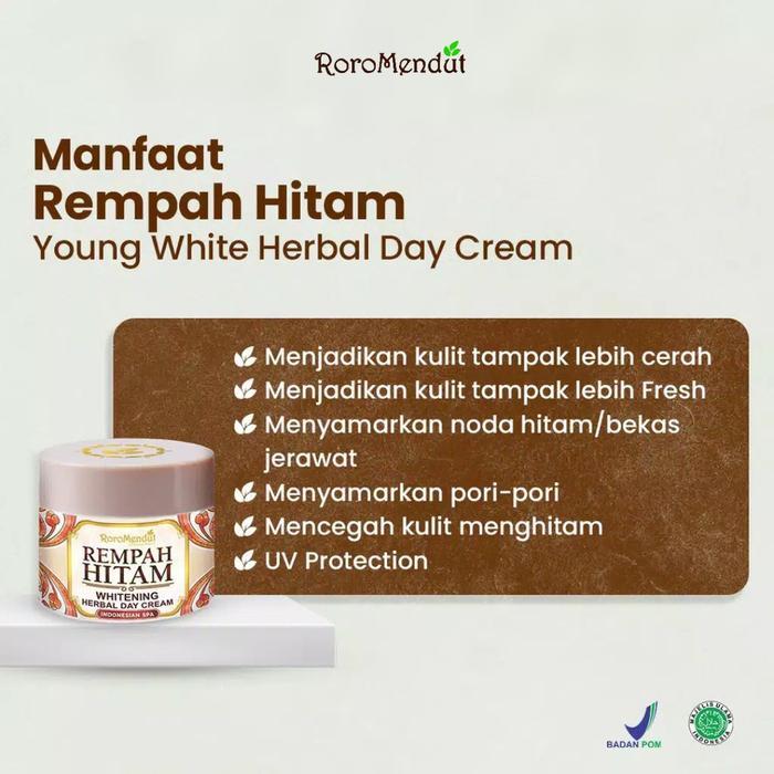 Roro Mendut Starter Rempah Hitam Whitening Paket Skincare Krim Pemutih