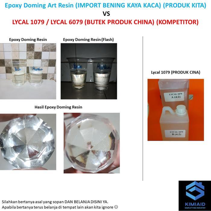 Epoxy Resin Clear - 1.2 Kg - Doming Resin - Lycal 1079 - Epoxy Clear #Gratisongkir