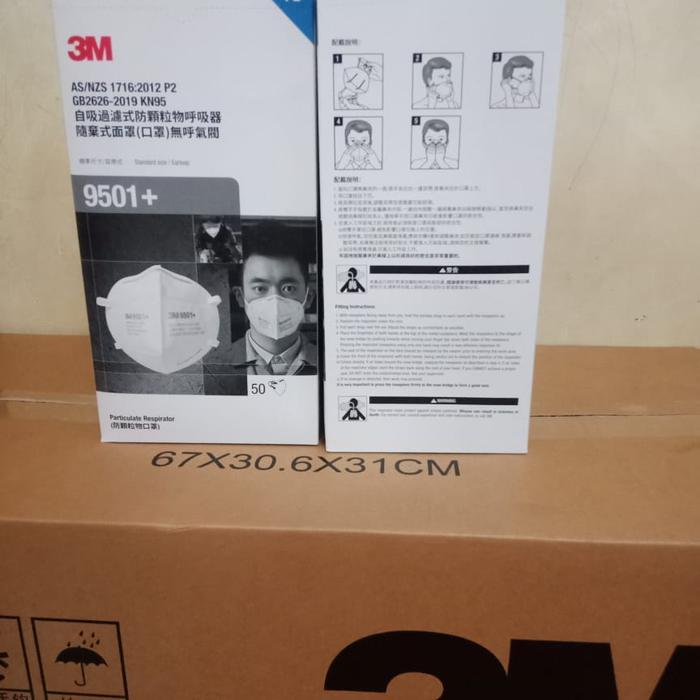 3M MASKER 9051+ masker N95 1bok isi 50 pcs