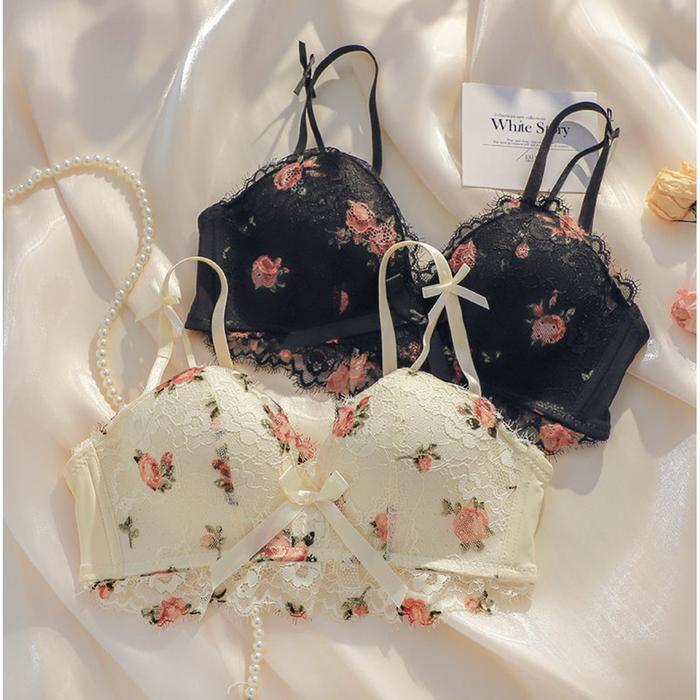 ELEGANT [GOODKITTY] B04 Bra BH Push Up Set Tanpa Kawat Pakaian Wanita Dalam Bikini Sport Bra Seksi