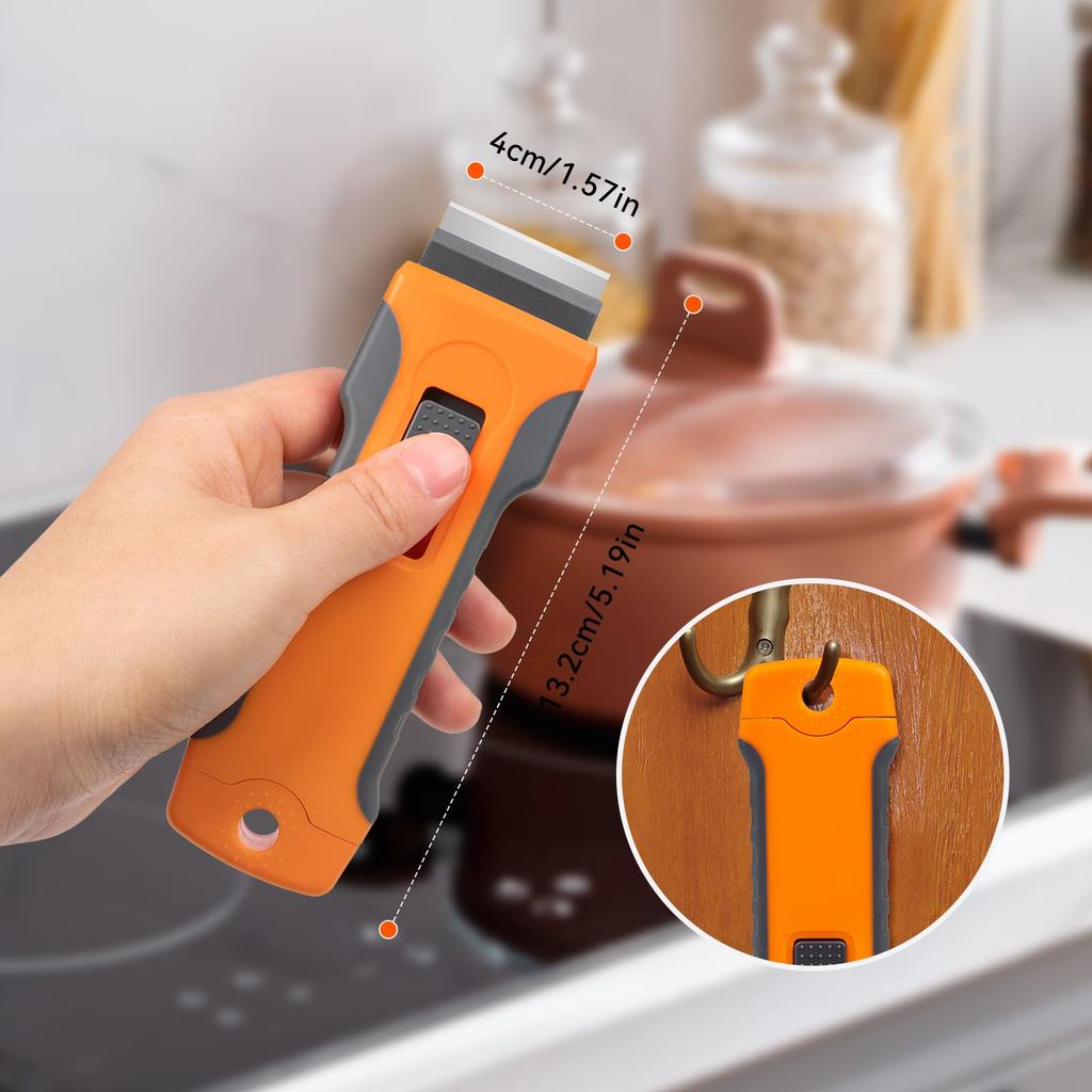 Glue Removal Blade Glass Oven Razor Scraper Plastic Handle Razor Scraper Spatula Car Film Tool Windo