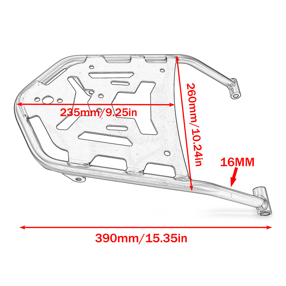 REAR LUGGAGE CARRIER RACK FOR HONDA CRF 250 L/M CRF300L CRF250 RALLY 2012-2020 MOTORCYCLE CARGO RACK