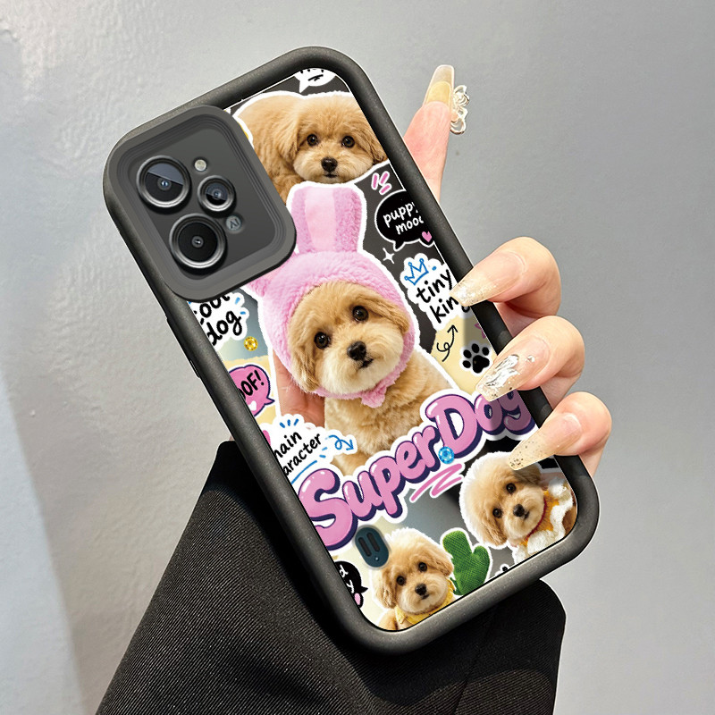 Casing Hp Realme C31 Case Casing pola Poodle Kesing Tahan sidik jari Kasing HP Cesing cermin model b
