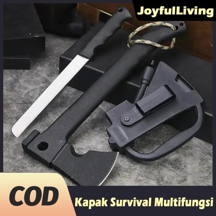 Kapak Survival Multifungsi / Kapak Survival / Survival Kit / Kapak Kampak Tactical Axe Multifungsi
