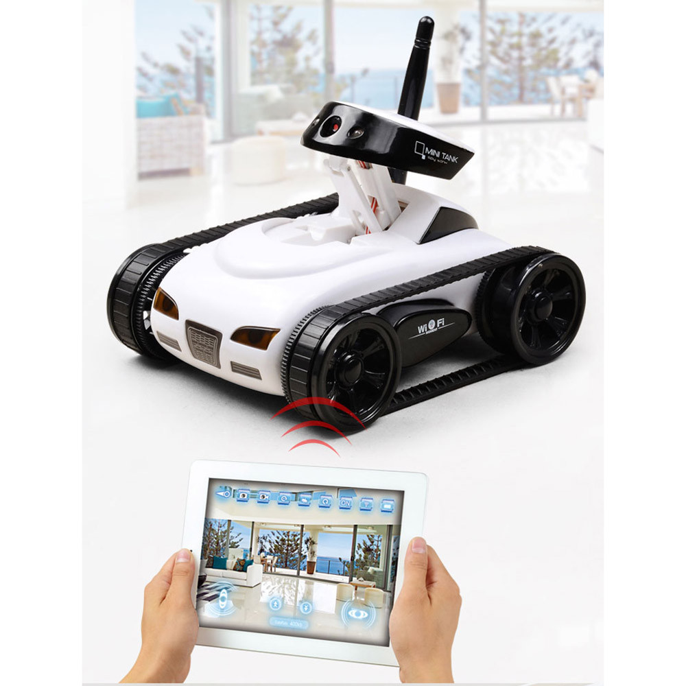 RC Camera Tank FPV WIFI Realtime Quality Mini RC Car HD Camera Video Remote Control Robot Car