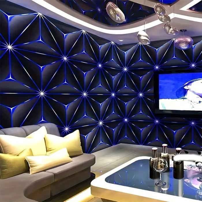 SALE WALLPAPER STICKER UNTUK DINDING MOTIF BATAKO GARIS