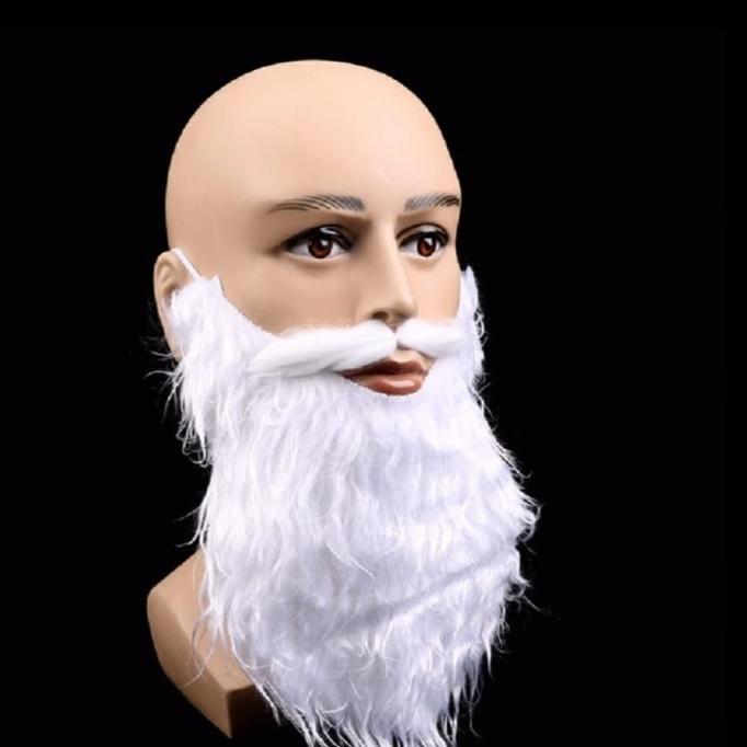 HOT SALE Jenggot Santa Claus / Jenggot putih Santa Murah Christmas Natal Cosplay