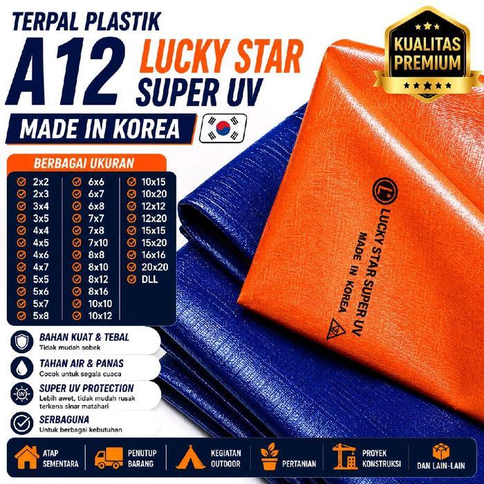 Terpal Plastik A12 Lucky Star Tarpaulin Plastic Type A12 Merk Lucky Star [Custom]