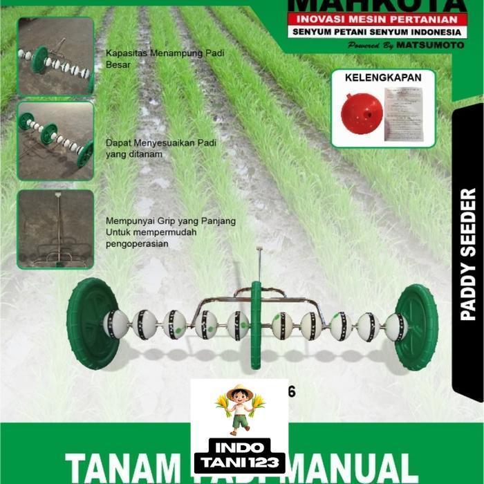 Alat Tanam Padi MANUAL MAHKOTA MPS-046 / Paddy Seeder Alat Penanam Benih Padi Sawah Alat Penanam Ben