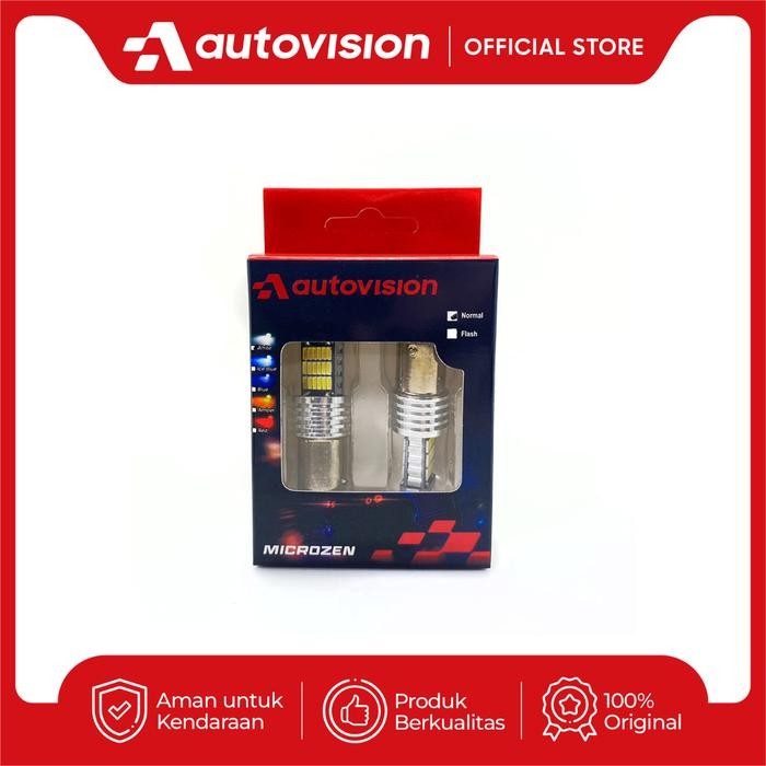 Ready Lampu LED REM S25 (1157) 45-4014SMD 12V White/Putih