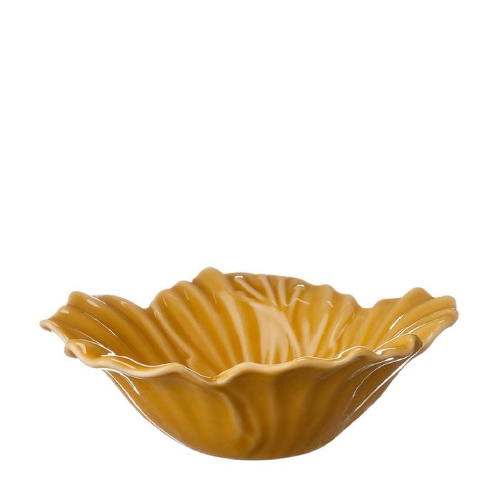 (Good) Rice Bowl / Mangkok Nasi Jenggala Hibiscus 13 x 4,5 cm Kuning