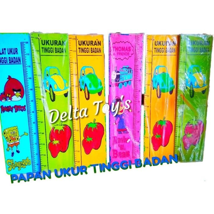 DISKON mainan edukasi ANAK KAYU - ALAT UKUR TINGGI BADAN , PAPAN METER BADAN READY STOCK