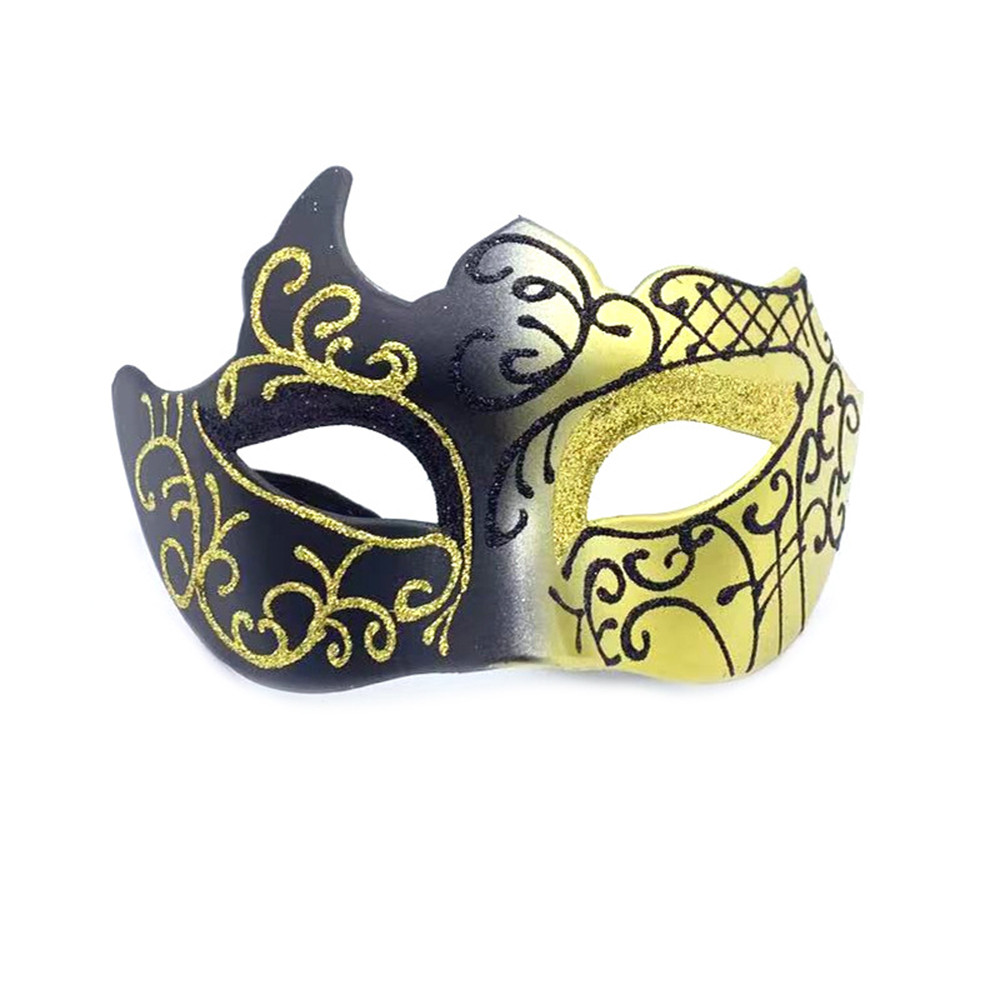 Retro Painted Half Face Masquerade Mask for Women and Men, Venice Mask, Halloween Costume