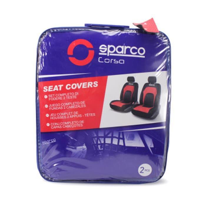 ORIGINAL SPARCO COVER KURSI MOBIL ROW DEPAN PVC 2 PCS