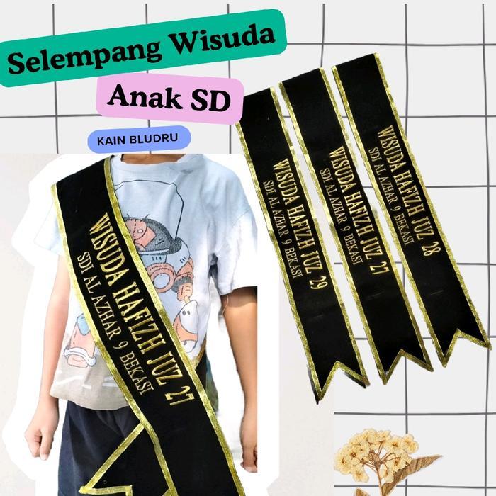Selempang Wisuda Anak Kain Bludru (1 hari jadi)
