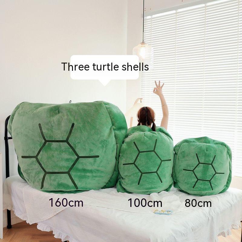 Shell Plush Funny Turtle Shell Plush Toy Childrens Sleeping Bag Stuffed Soft Tortoise Pillow Cushion