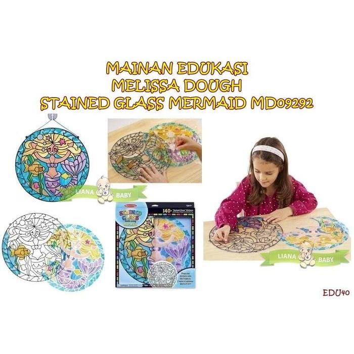 EDU40 MAINAN EDUKASI MELISSA DOUGH STAINED GLASS MERMAID MD09292