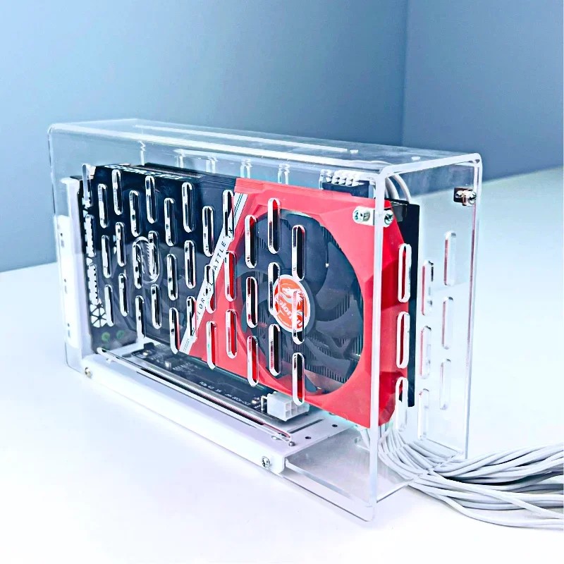 LAPTOP EGPU CASE EXTERNAL GRAPHICS CARD BRACKET METAL FRAME VIDEO CARD DOCK GPU HOLDER OCULINK/M.2