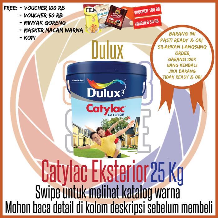 Dulux Catylac Exterior 25 Kg Putih 888 / Warna / Cat Khusus Exterior