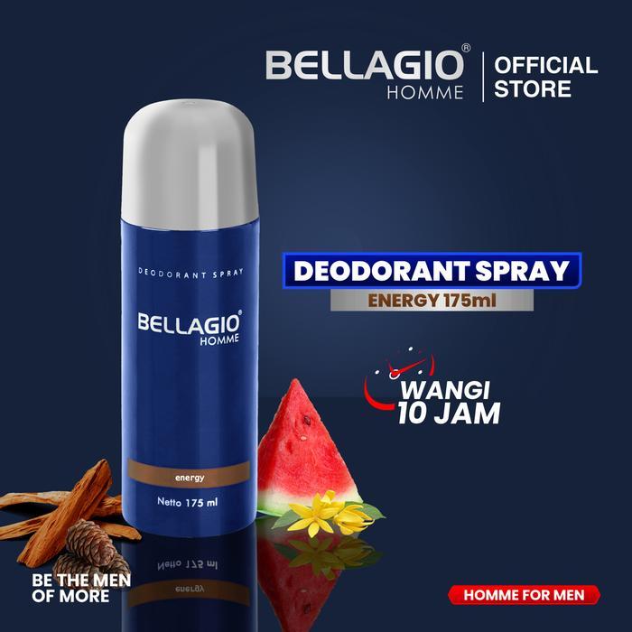 wptn- Bellagio Deodorant Spray Energy (Brown, 175Ml)