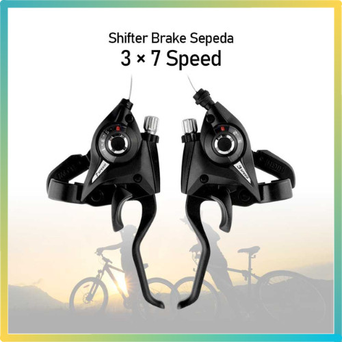 BEST SELLER Shimona Operan Gigi Sepeda Speed Shifter Brake 3 dan 7 Speed 2 PCS / operan gigi sepeda 