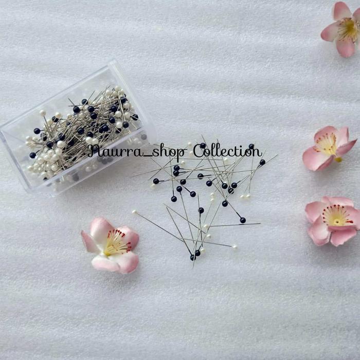 Grosir Jarum Pentul Premium Black & White Anti Karat Termurah #Gratisongkir