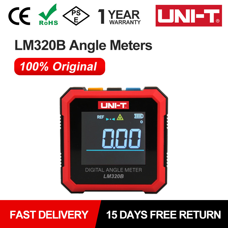 PROMO HARI INI  UNI-T Digital Angle Meter LM320A LM320B Protractor Magnetic Inclinometer Goniometer 