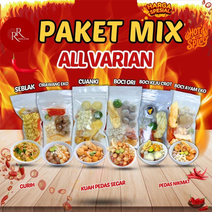 [BUNDLING MIX ALL VARIAN 6 BUNGKUS] BASO ACI ORI,BOCI AYAM, CUANKI INSTAN,CIRAWANG EKO,SEBLAK, BOCI