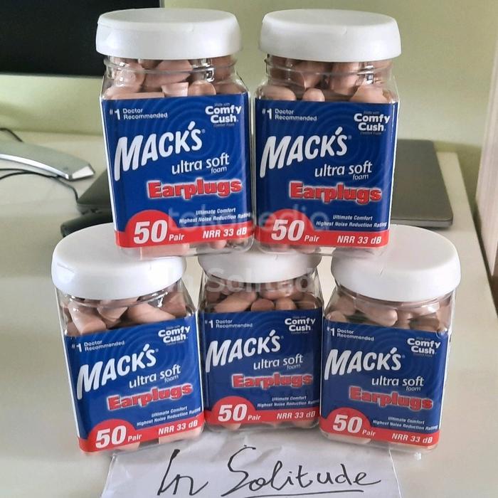 Mack'S Macks Ultra Soft Foam Earplugs 50 Pair - 33Db Noise Reduction