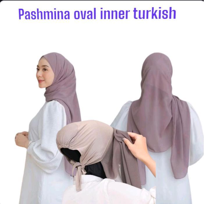 pashmina oval inner turkish/pashmina oval inner/pashmina oval Ceruty Instan Panjang Muslim