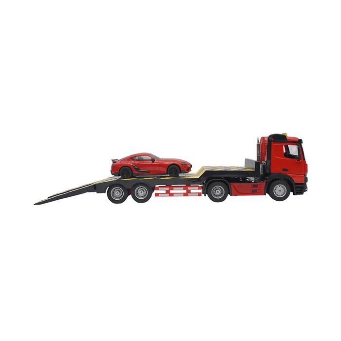 115co. top gear speedx transporter truck remote control 1:16 - merah miniatur mobil mobil-mobilan