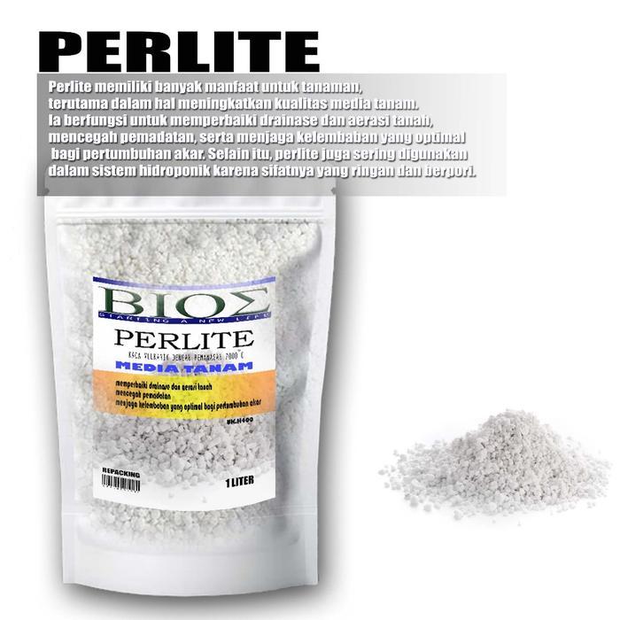 1 liter Media tanam Perlite batu putih vulkanik menjaga drainase dan pencegah pemadatan SL535