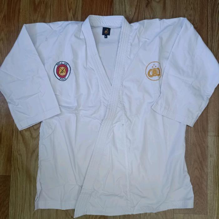 Bisa Gosend Baju Judo Polri Putih / Baju Beladiri Polri / Baju Judo Polri