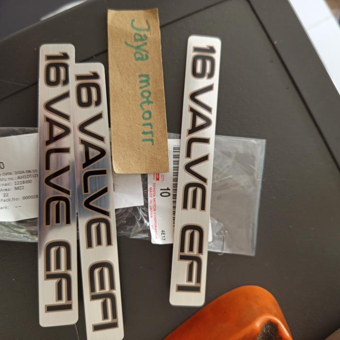 Plate Engine Name Sticker Mesin Corolla Great Original 16 Valve Efi