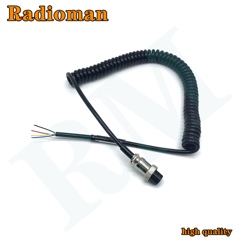 Replacement 4 Wire Pin Cable for Hand Held CM4 CB Radio Speaker Microphone for Cobra CB Radio Walkie