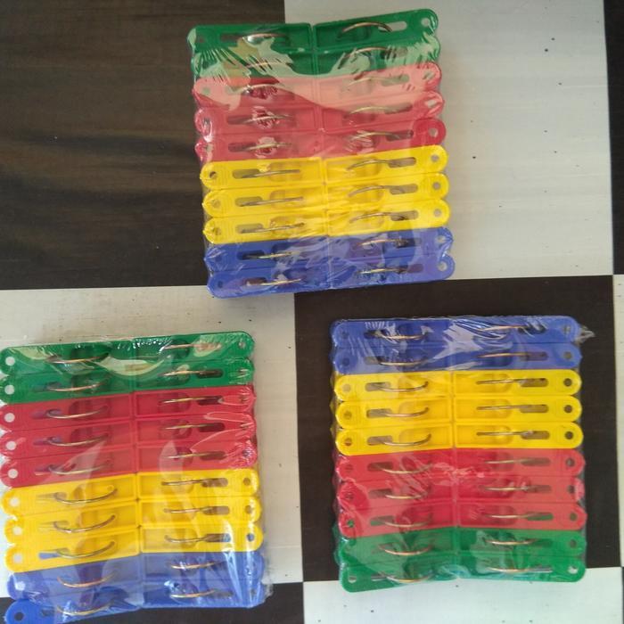 Jepitan Baju Plastik/Jepitan Jemuran Baju Celana Murah Bagus Tebal